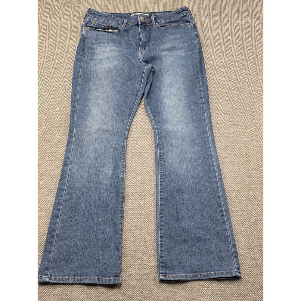 Signature by Levi Strauss & Co Womens Mid Rise Bootcut Jeans Blue Size 10S